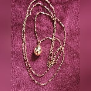 Stunning Teardrop Long Pendant Necklace